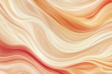 Obraz premium Abstract Fluid Lines in Warm Color Palette