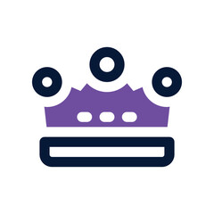 Crown icon. vector dual tone icon for your website, mobile, presentation, and logo design.