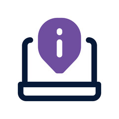 Information icon. vector dual tone icon for your website, mobile, presentation, and logo design.