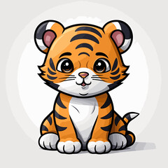 Tiger cute illustration