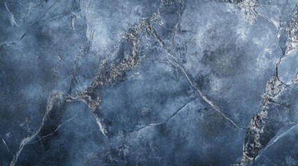 Fototapeta premium Dark Blue Marble Texture with Intricate Veins and Patterns