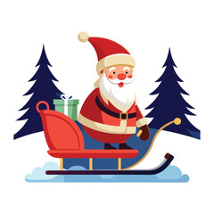 Santa Claus vector art and illustrator.