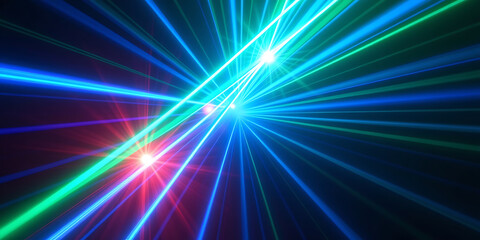 Ocean Light Beams - Blue and green light streaks mimicking underwater caustics. backdrop background digital art crisp oilpinting minimalist sharp details funny background copyspace