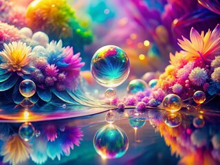 Iridescent Gradient Abstract Background Double Exposure Photography - Surreal Art