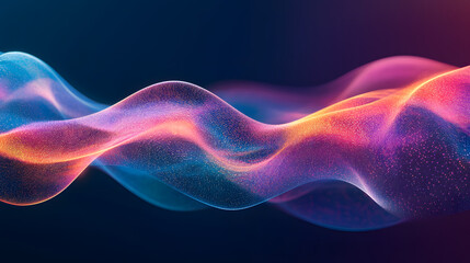 Fototapeta premium A Colorful Exploration of Energetic Flow and Abstract Patterns, Showcasing a Dynamic Interaction between Light and Color