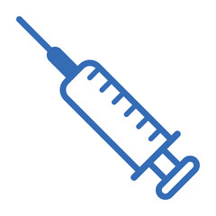 Syringe and Vaccine Icon for Immunization and Medical Applications