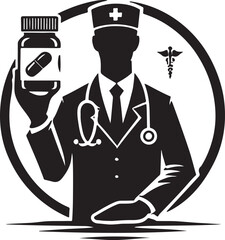 Pharmacist Vector Illustration