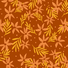 Seamless Pattern Floral Fabric Textile