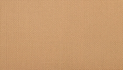 Fototapeta premium Plain smooth jute fabric texture in warm beige color for backgrounds and eco-friendly designs