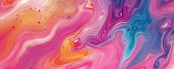 Obraz premium Modern Art Texture Background. Stylish Multicolored Painting. Generative AI.