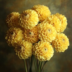 Yellow dahlia bouquet 7303