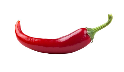 Perfectly Isolated Red Chili Pepper