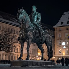 Ludwig I night statue