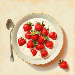 yogurt w/ strawberry