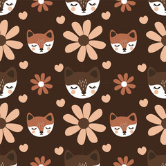Autumn vector ilustration seamless patern.Great for textile,fabric,wrapping paper,and any print.