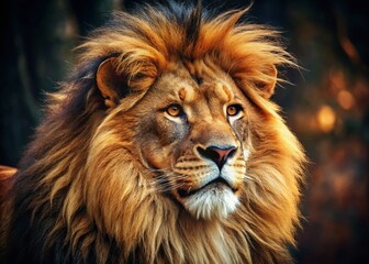 Fototapeta premium Lion Fur Rug Sale: Luxurious Wildlife Decor, Authentic Animal Hide, Premium Quality, Best Price, Online Shop