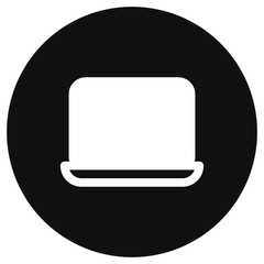 Editable vector blank laptop computer screen icon. Part of a big icon set family. Perfect for web and app interfaces, presentations, infographics, etc