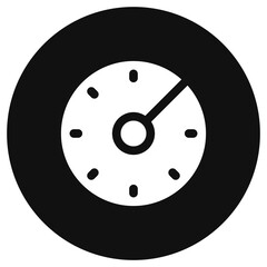 Editable vector speedometer icon. Part of a big icon set family. Perfect for web and app interfaces, presentations, infographics, etc
