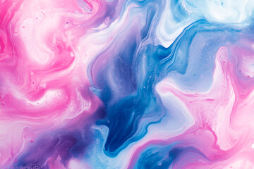 Fototapeta premium Colorful abstract design showcasing swirling patterns in shades of pink, blue, and white
