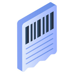 An icon design of bill isolated on white background