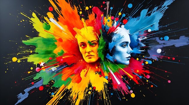Moderne Kunst. Generative AI Technologie
