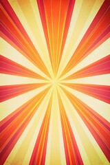 Obraz premium Bright retro sunburst pattern with warm color tones