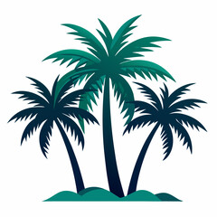 palm tree on a white background