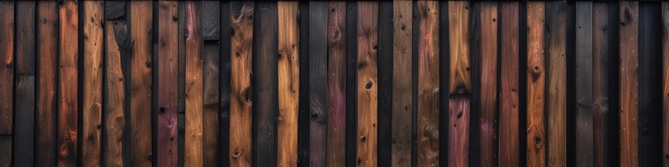 Fototapeta premium Burnt wooden house facade with charred planks exposed , wooden house, charred planks, burnt wood