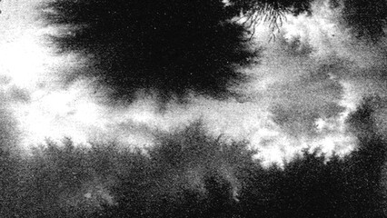 Transparent ink wash texture. Abstract black ink. Watercolor illustration