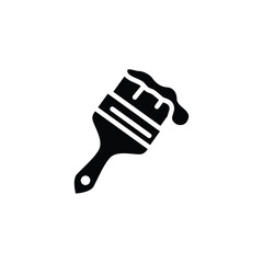 Paint brush solid icon vector design good for web or mobile app