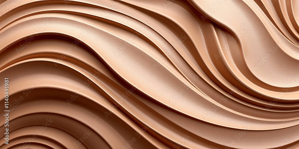 Wall mural mocha mousse gradient abstract art - trendy and versatile. backdrop background digital art crisp oil