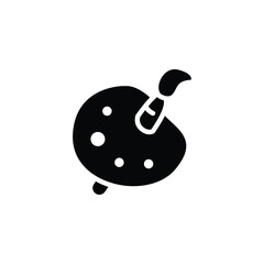 pallete solid icon vector design good for web or mobile app