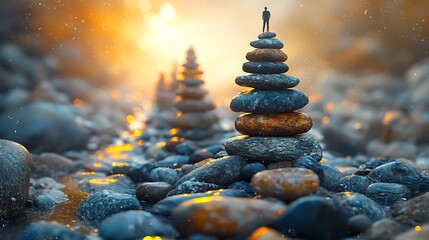 Obraz premium Collaborative Online Course Showcasing Leadership Growth Through Teamwork in Virtual Environments