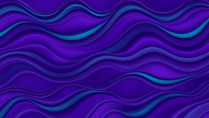 Fototapeta premium Abstract Purple and Blue Wavy Lines Background Design