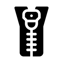 zipper glyph icon