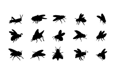 Insect cockroach silhouette vector illustration element icon