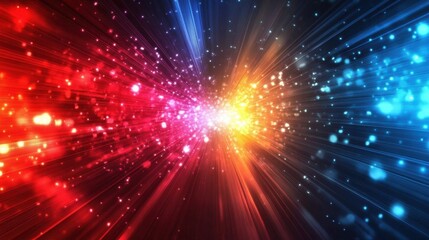The impact of ray effects on modern visual presentations and backgrounds.