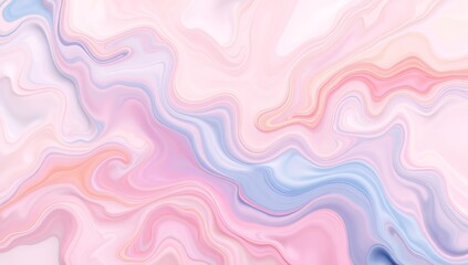 Obraz premium Abstract Pastel Pink and Blue Marble Swirls Design