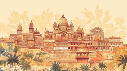 Celebrating the rich history and artistry of Rajasthan through detailed artwork.