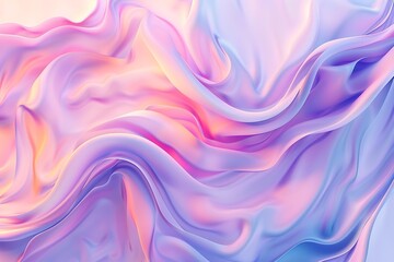 Fototapeta premium Gentle Waves of Soft Pink and White Representing Healing and Calm, Linen patterns, pastel gradients, rendering, natural texture, high detail, Pastel Fabric Texture Background.