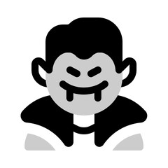 male vampire icon with bulk style, perfect for user interface projects