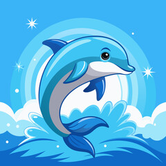 dolphin in the water