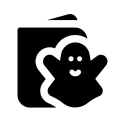 halloween invitations icon with glyph style, perfect for user interface projects