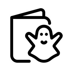 halloween invitations icon with line style, perfect for user interface projects