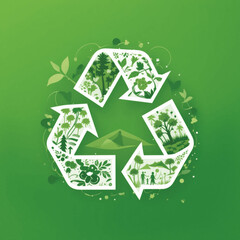 recycling and sustainability vector illustration 