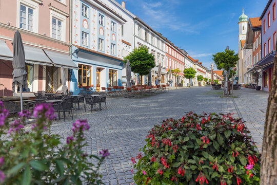 Im Zentrum von Murnau am Staffelsee, Oberbayern