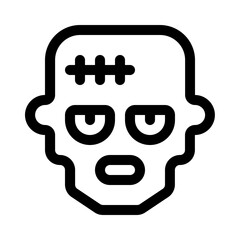 frankenstein icon with line style, perfect for user interface projects