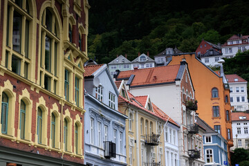 Fototapeta premium The characteristic houses of the city of Bergen in Norway