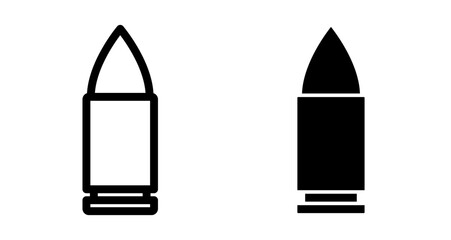 Bullet Icons pack in outlined and flat versions
