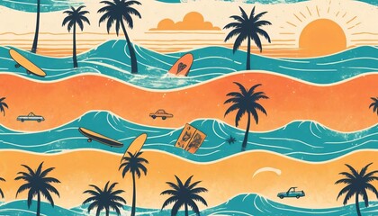 Obraz premium summer beach background